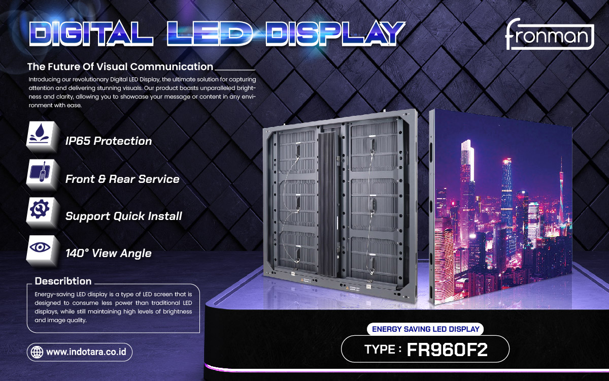 Jual Energy Saving LED Display, Front Sevice Energy Saving LED Display, Jual Digital LED Display Berkualitas